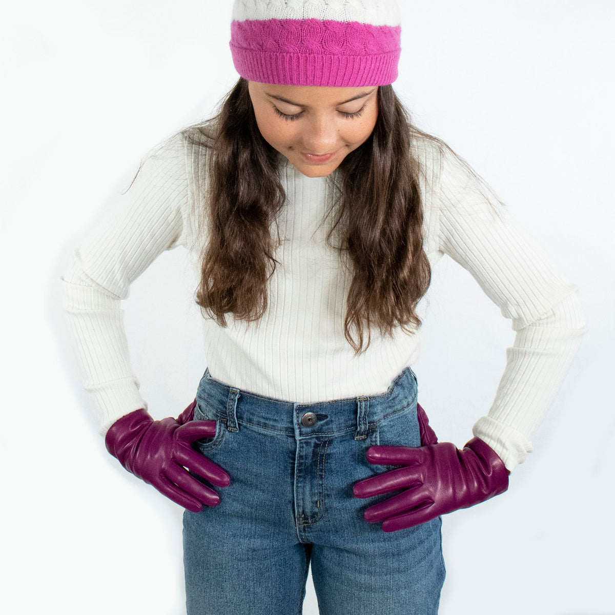 KIDS LEATHER GLOVES